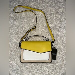 Botkier Cross Body Bag, Yellow/White/Cream Colored, NWT
